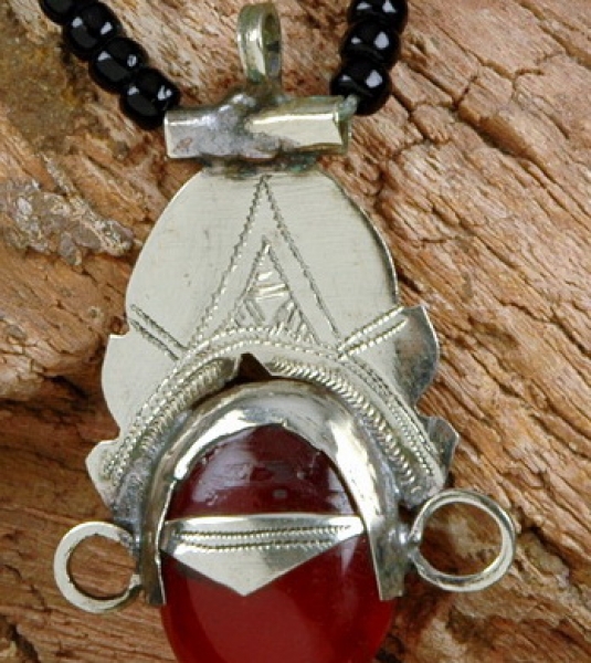 Tuareg Schmuck - Halskette mit Achat Anhänger